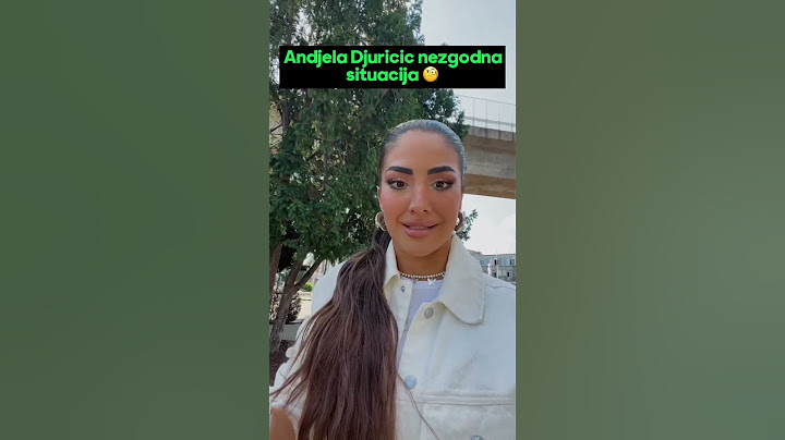 Andjela Djuricic se našla u nezgodnoj situaciji