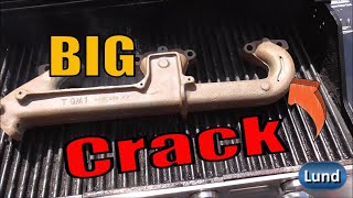 Exhaust Manifold Crack Repair | MIG BRAZING with Silicon Bronze