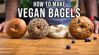 How to Make Easy Vegan Bagels 3 Ways + Nut Free Soy Free Vegan Cream Cheese