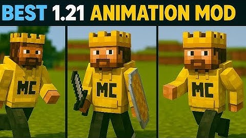 Minecraft player animation mod for MCPE 1.21+ Best player animation mod