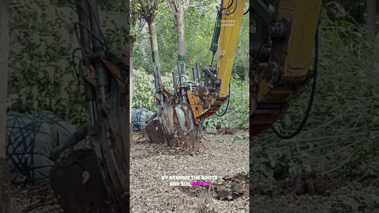 This Machine Can MOVE a Whole Tree 😳🌳🔥