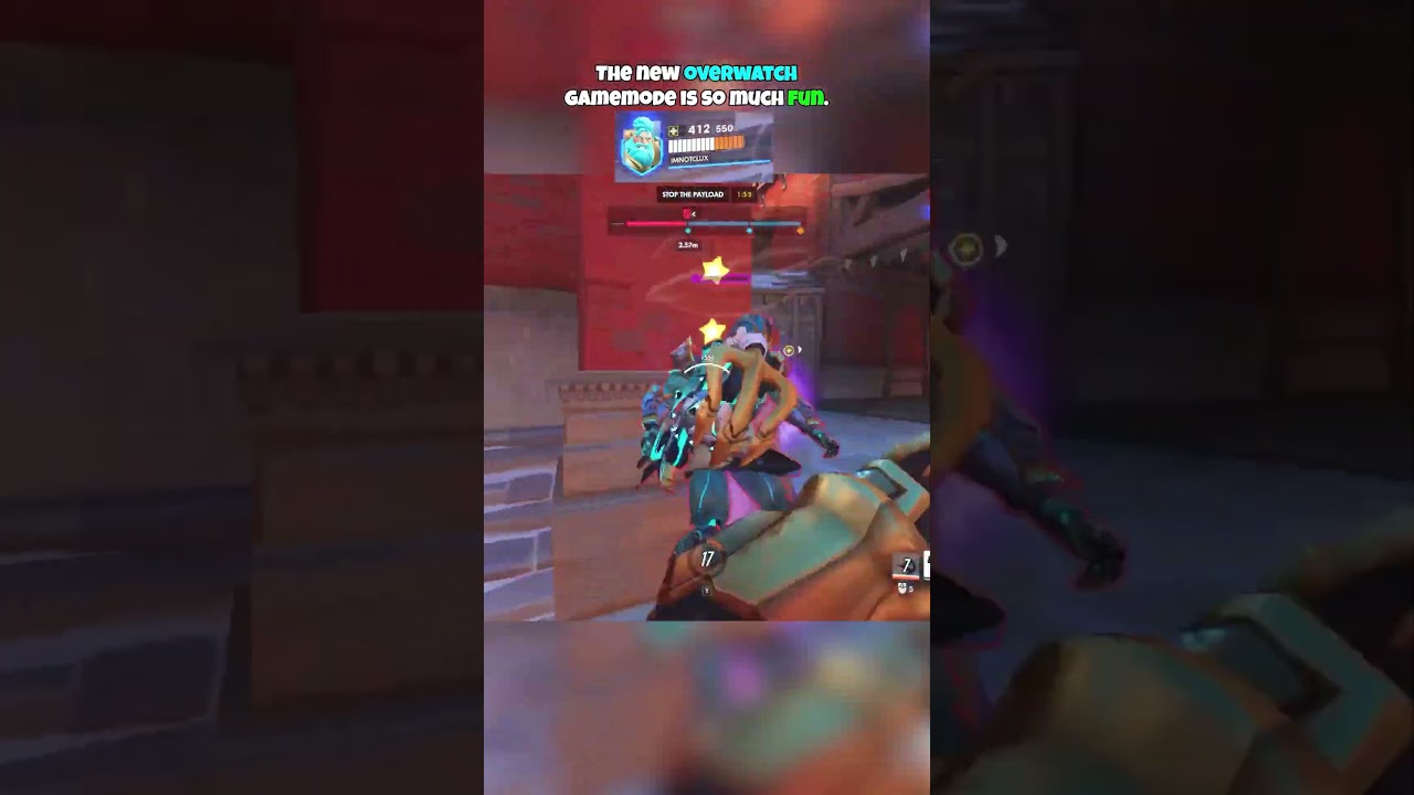 #reinhardt in #overwatch the new #aprilfools gamemode is so much fun!