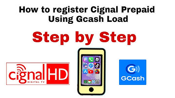 How to register Cignal Prepaid Using Gcash Load Step by Step