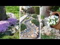 105  красивых идей как организовать Клумбу из камней в саду и возле дома