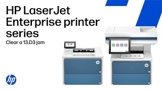 Clear a “13.D3” paper jam | HP LaserJet Enterprise printer series