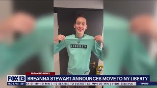 WNBA's Breanna Stewart announces move to NY Liberty | FOX 13 Seattle