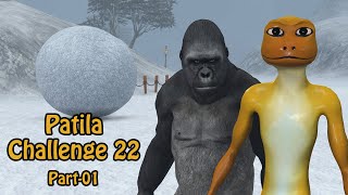 Patila Challenge 22 Part 01. Patila - Missed The Stranger Gorilla In Winter Animated Short Film.