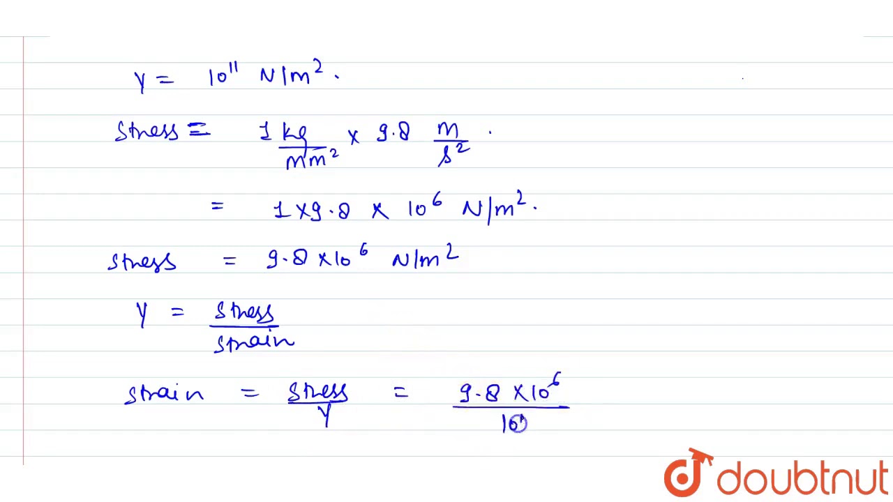 39. A stress of 1.5 kg.wt/mm2 is applied to a wire of Young's