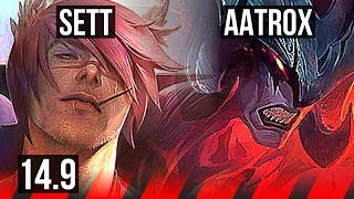 SETT vs AATROX (TOP) | 7 solo kills | NA Diamond | 14.9