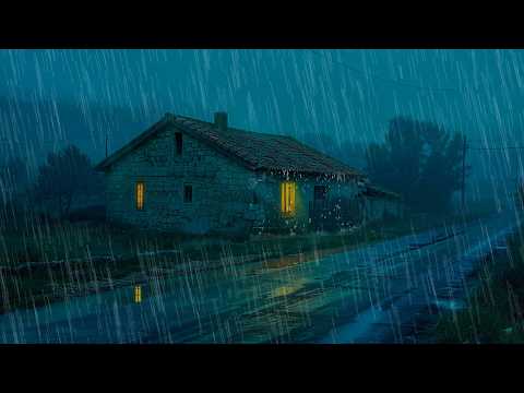 🌧️ Instantly Relieve Stress with Torrential Rain and Thunder | Deep Sleep White Noise Tonight