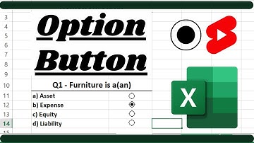 Add Option Button In Excel Using Developer Option | Radio Button In Excel