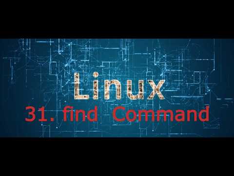 31. FIND command in linux | linux crash course #linux #programming