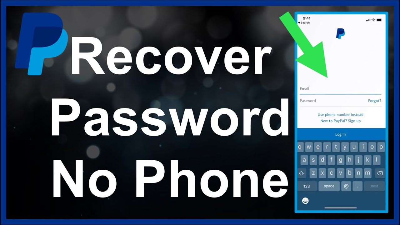 How To Recover/Change PayPal Password Without Phone Number - YouTube