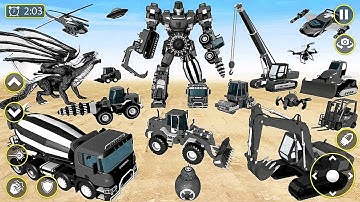 Mech Robot Transforming: Multi Robot Car Dino Tank Transform Game 2023 #2 - Android iOS Gameplay