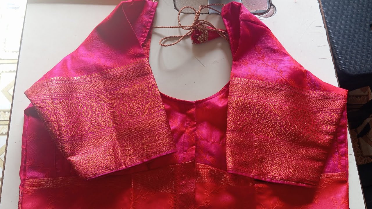  44 साईज साडे 15उंची कटोरी ब्लाऊज कटींग खूप सोपी पद्धत #fashion #blousedesign #blouse #stitching 