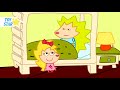 Sister does not let brother sleep. Cartoon for Kids