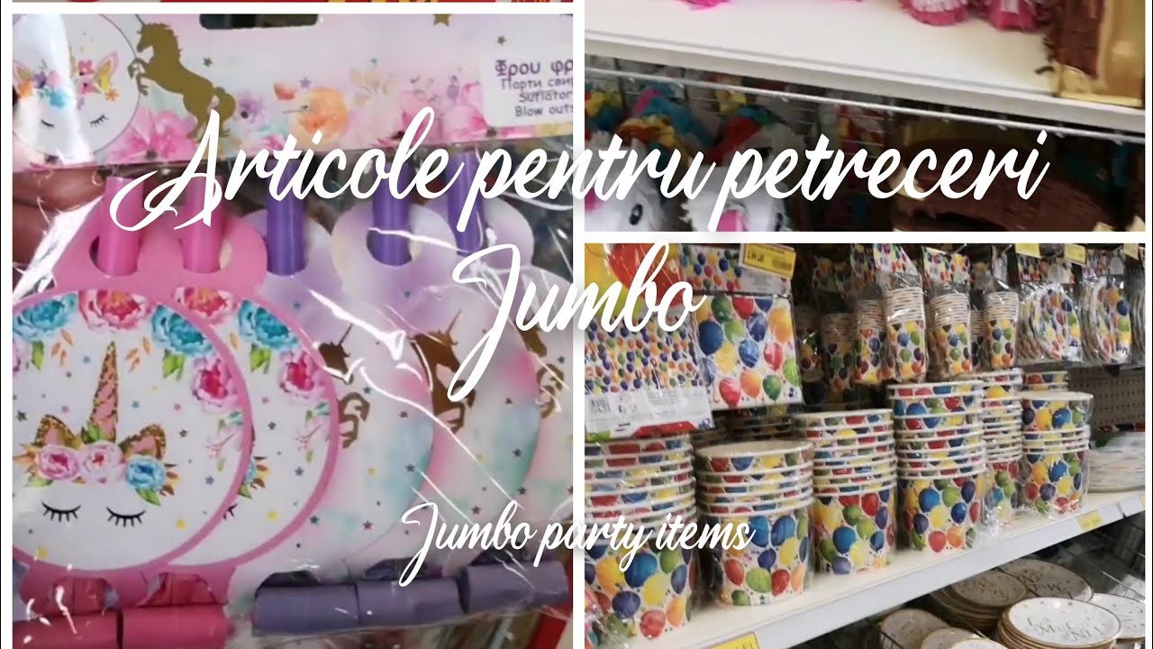 Articole petreceri Jumbo // Jumbo - YouTube
