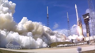 OA 7 S.S. John Glenn Cygnus spacecraft thunders of pad on Atlas V rocket!