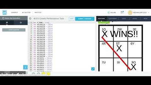 APCSP Tic Tac Toe Video