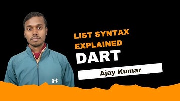 Dart - List, Syntext Example By Ajay