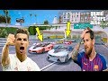 RONALDO VE MESSİ AŞIRI PAHALI ARABALARLA YARIŞIYOR!(MESSİ KÜSTÜ!) - GTA 5