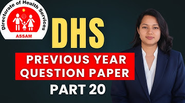 DHS Previous Year Question Paper Solved| Part 20| DHS 2025 Non-Technical | Grade3 #dhsassam #dhsexam