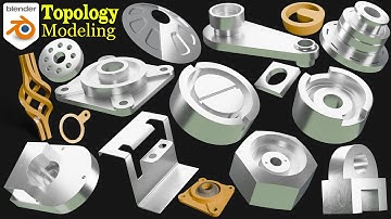 𝐓𝐮𝐭𝐨𝐫𝐢𝐚𝐥 : Blender Topology Modeling Exercises