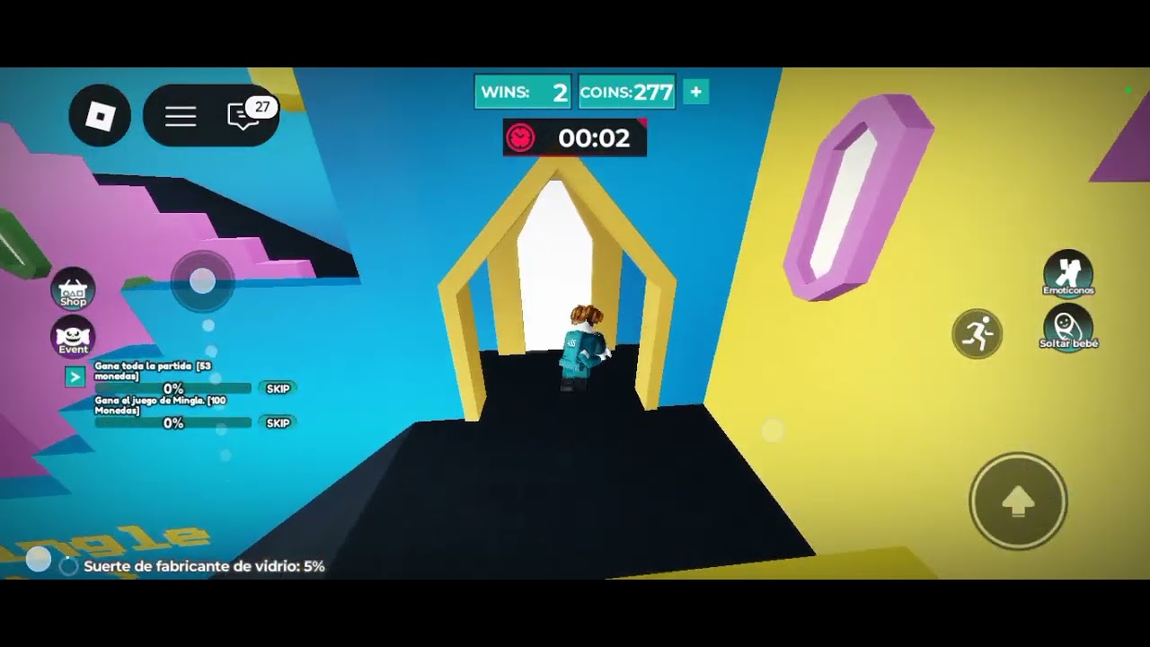 Jugar juego del calamar pero conseguía al bebé el jugador del bebé se murió y yo lo recogí a huevo 