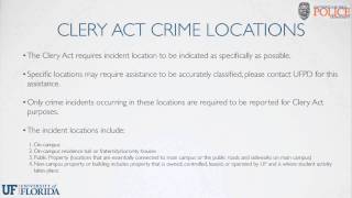 Campus Security Authority (CSA) Responsibilities at UF