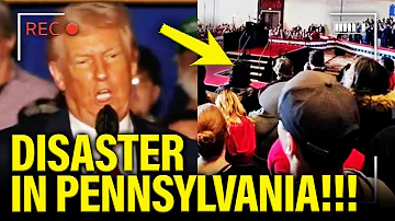 OMG! Trump gives TERRIBLE Speech to TINY CROWD in Pennsylvania