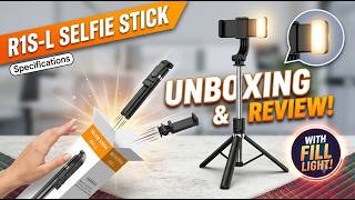 Unboxing R1S-L Selfie Stick with Fill Light 🔥 Kya Yeh Sabse Best Hai?