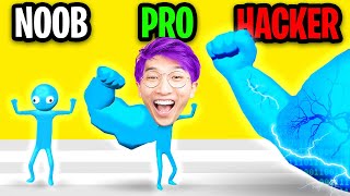 Can We Go NOOB vs PRO vs HACKER In THE BIG HIT!? (FUNNY APP GAME!) screenshot 4