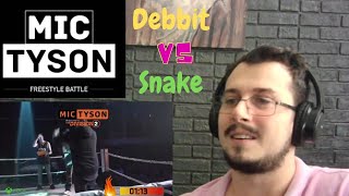Reazione DEBBIT vs SNAKE - Mic Tyson 2019 (Ottavi di Finale, Turno 7) | Freestyle Battle REACTION