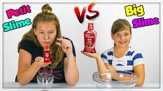 SLIME WARS ! LA GUERRE DE SLIME ! GIANT vs TINY FLUFFY SLIME CHALLENGE!