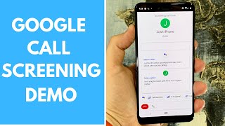 Google Pixel 3 XL Call Screening Demo screenshot 2