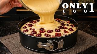 🥚🍒 Grandma's 1 Egg Cake in Minutes! Easy and Delicious Recipe! screenshot 2