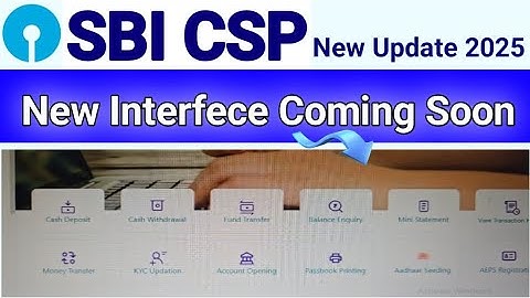 SBI Kiosk New Interfece Coming Soon | SBI Kiosk New Update Coming Soon 