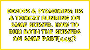 IIS & Tomcat running on same server. How to run both the servers on same port(443)?