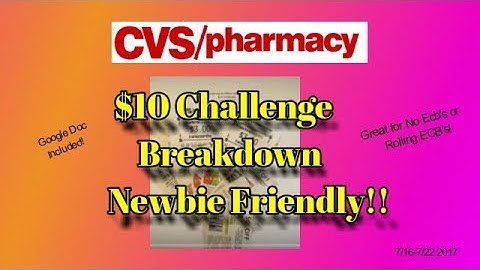CVS $10 Challenge for Newbies & Rolling ECB