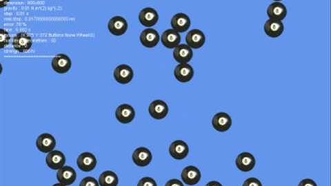 2D Physics engine - Sphere collision test