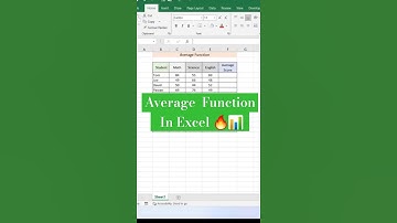 Average Formula in Excel 🔥📊 #excel #asmr #computer #excelformula #tricks #exceltips #trending #yt
