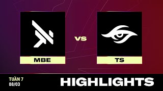 HIGHLIGHT | MBE vs TS | VCS 2024 MÙA XUÂN - Tuần 7 | 08.03.024