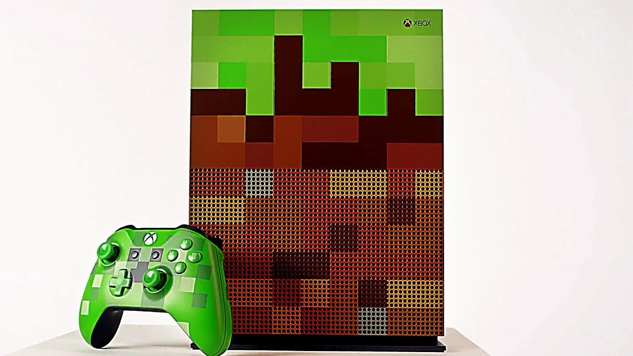 New XBOX ONE S Minecraft Console (Limited Edition) - YouTube