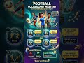 5 English words football fans must know! ⚽ #FootballVocabulary #WorldCup #Messi #Ronaldo