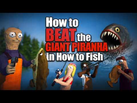 How to BEAT the GIANT PIRANHA in How to Fish (Step by Step)