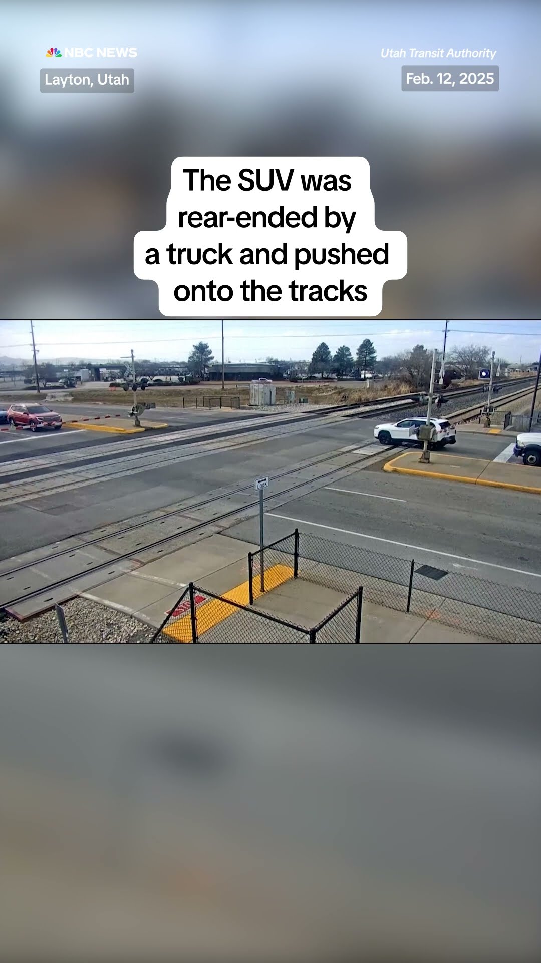Utah driver escapes before train collides with stuck SUV