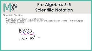 PreAlgebra: 6-5 Scientific Notation