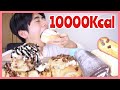1日1万キロカロリー摂取できるか?!1日中大食いしたら何キロ太る?【モッパン】