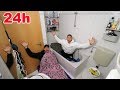 24 stunden bernacht eingesperrt im badezimmer   prank  kelvin und marvin