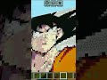 I built Goku picture art in Minecraft 😁😁😁#pixel art #goku #minecraft